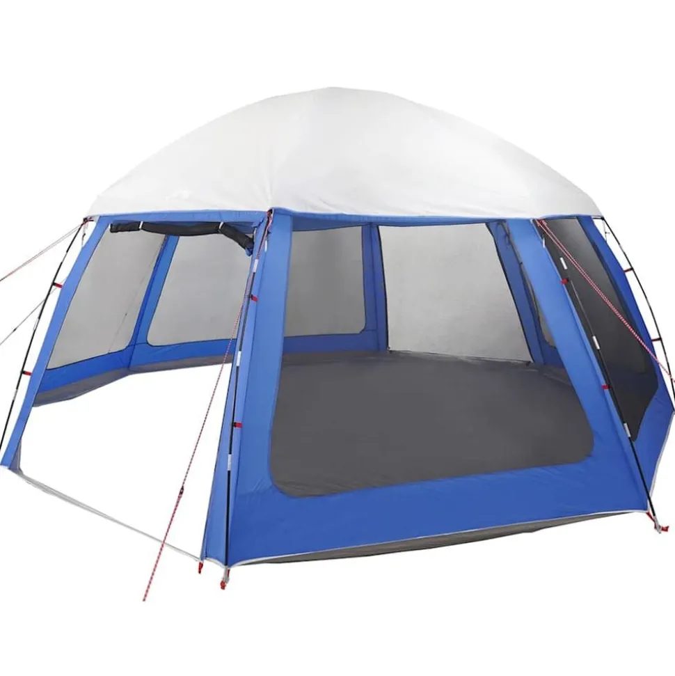 vidaXL pooltelt med aftagelig flue og netvægge 510x510 cm azurblå