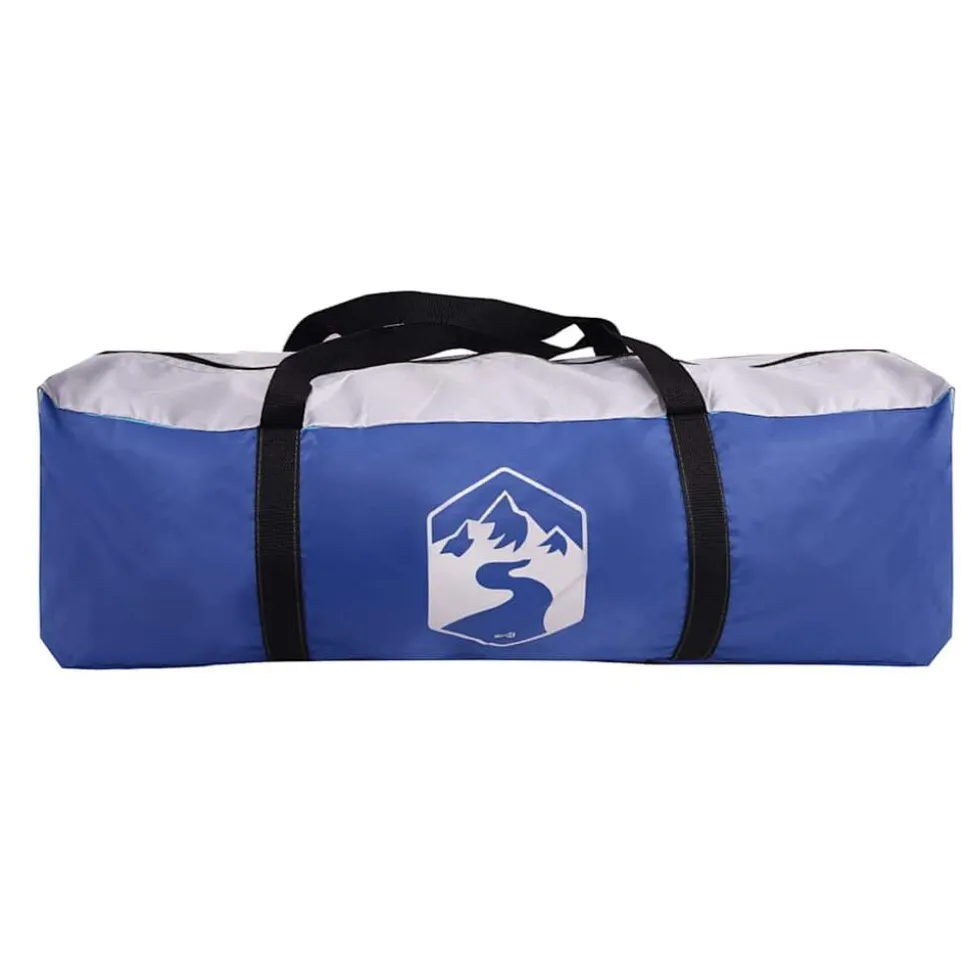 vidaXL pooltelt med aftagelig flue og netvægge 510x510 cm azurblå