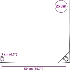 vidaXL presenning 650 g/m² 2 x 3 m grøn