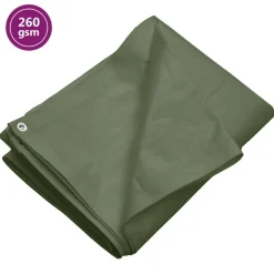 vidaXL presenning 2x3 m 260 g/m² HDPE grøn