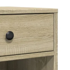 vidaXL printerstativ med hjul 60x40x68,5 cm sonoma-eg