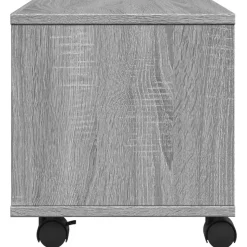 vidaXL printerstativ med hjul 41x32x34,5 cm grå sonoma-eg