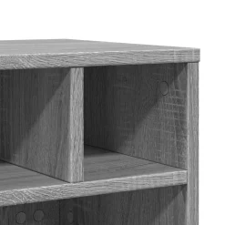 vidaXL printerstativ med hjul 41x32x34,5 cm grå sonoma-eg
