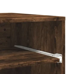 vidaXL printerstativ med hjul 60x48x74 cm røget egetræsfarve