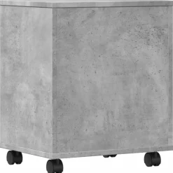 vidaXL printerstativ med hjul 41x32x48 cm betongrå
