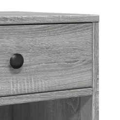 vidaXL printerstativ med hjul 60x40x68,5 cm grå sonoma-eg