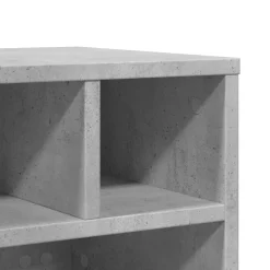 vidaXL printerstativ med hjul 41x32x34,5 cm betongrå