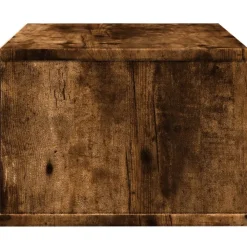 vidaXL printerstativ 40x32x22,5 cm konstrueret træ røget egetræsfarve