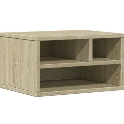 vidaXL printerstativ 40x32x22,5 cm konstrueret træ sonoma-eg