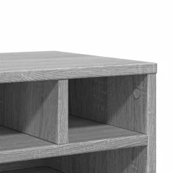 vidaXL printerstativ 40x32x22,5 cm konstrueret træ grå sonoma-eg