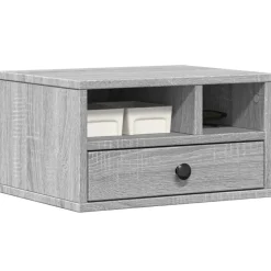 vidaXL printerstativ 40x32x22,5 cm konstrueret træ grå sonoma-eg