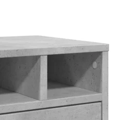 vidaXL printerstativ 40x32x22,5 cm konstrueret træ betongrå