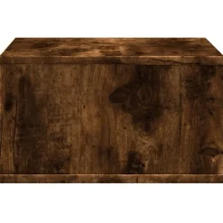 vidaXL printerstativ 49x40x22,5 cm konstrueret træ røget egetræ