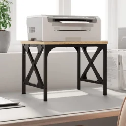 vidaXL printerstativ 40x30x31 cm konstrueret træ sort