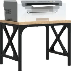 vidaXL printerstativ 40x30x31 cm konstrueret træ sort