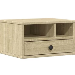vidaXL printerstativ 40x32x22,5 cm konstrueret træ sonoma-eg