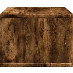 vidaXL printerstativ 40x32x22,5 cm konstrueret træ røget egetræsfarve