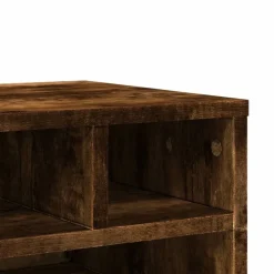 vidaXL printerstativ 40x32x22,5 cm konstrueret træ røget egetræsfarve