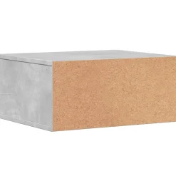 vidaXL printerstativ 49x40x22,5 cm konstrueret træ betongrå