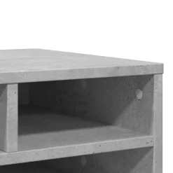 vidaXL printerstativ 49x40x22,5 cm konstrueret træ betongrå