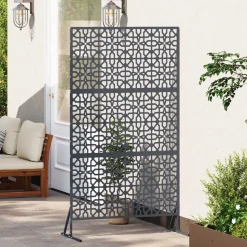 vidaXL Privatlivsskærm Antracit 100 x 50 x 180 cm Stål