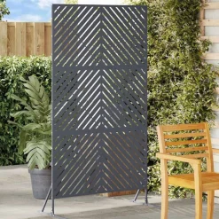vidaXL Privatlivsskærm Antracit 100 x 50 x 180 cm Stål