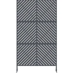 vidaXL Privatlivsskærm Antracit 100 x 50 x 180 cm Stål