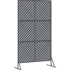 vidaXL Privatlivsskærm Antracit 100 x 50 x 180 cm Stål