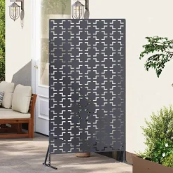 vidaXL Privatlivsskærm Antracit 100 x 50 x 180 cm Stål