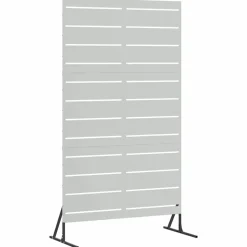 vidaXL Privatlivsskærm Grå 100 x 50 x 180 cm Stål
