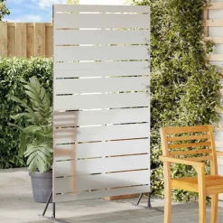 vidaXL Privatlivsskærm Grå 100 x 50 x 180 cm Stål