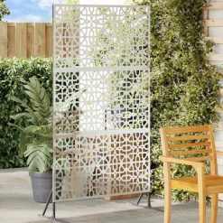 vidaXL Privatlivsskærm Grå 100 x 50 x 180 cm Stål