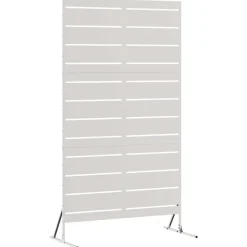 vidaXL Privatlivsskærm Grå 100 x 50 x 180 cm Stål