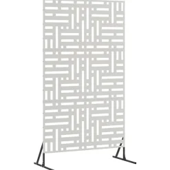 vidaXL Privatlivsskærm Grå 100 x 50 x 180 cm Stål