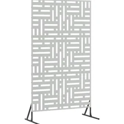 vidaXL Privatlivsskærm Grå 100 x 50 x 180 cm Stål