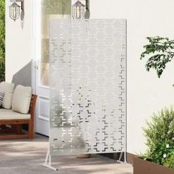 vidaXL Privatlivsskærm Grå 100 x 50 x 180 cm Stål