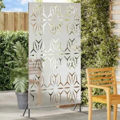vidaXL Privatlivsskærm Grå 100 x 50 x 180 cm Stål