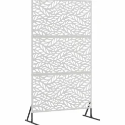 vidaXL Privatlivsskærm Grå 100 x 50 x 180 cm Stål