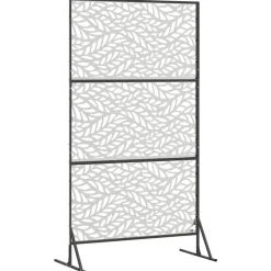 vidaXL Privatlivsskærm Grå 100 x 50 x 180 cm Stål