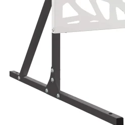 vidaXL Privatlivsskærm Grå 100 x 50 x 180 cm Stål