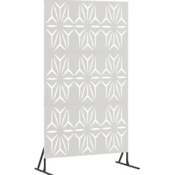 vidaXL Privatlivsskærm Grå 100 x 50 x 180 cm Stål