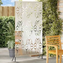 vidaXL Privatlivsskærm Grå 100 x 50 x 180 cm Stål