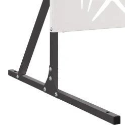 vidaXL Privatlivsskærm Grå 100 x 50 x 180 cm Stål