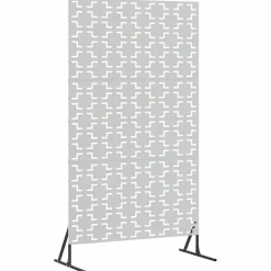 vidaXL Privatlivsskærm Grå 100 x 50 x 180 cm Stål