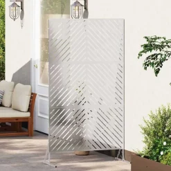 vidaXL Privatlivsskærm Grå 100 x 50 x 180 cm Stål