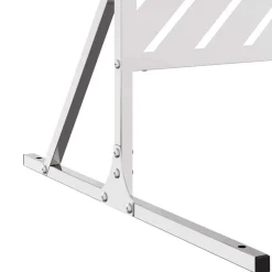 vidaXL Privatlivsskærm Grå 100 x 50 x 180 cm Stål