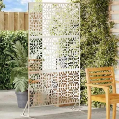 vidaXL Privatlivsskærm Grå 100 x 50 x 180 cm Stål