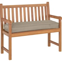 vidaXL Pude Gråbrun 120 x 40 x 8 cm Oxford stof