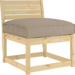 vidaXL Pude Gråbrun 70 x 70 x 12 cm Oxford stof