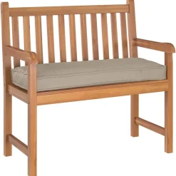 vidaXL Pude Gråbrun 100 x 40 x 8 cm Oxford stof